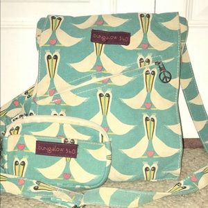 Rare Bungalo 360 pelican purse and wallet